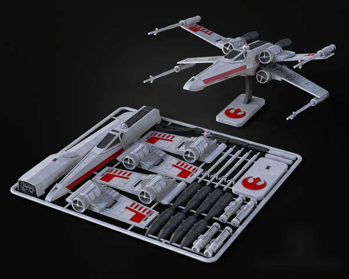 Сборная модель X-Wing из Звёздных Войн